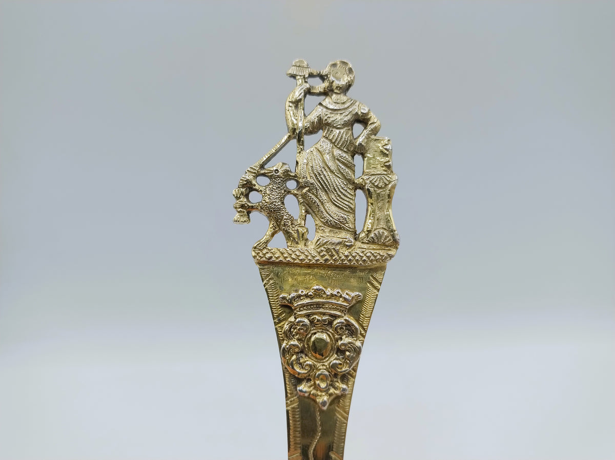 Vergulde geboortelepel, L.F. Wartna, Bolsward, 1864