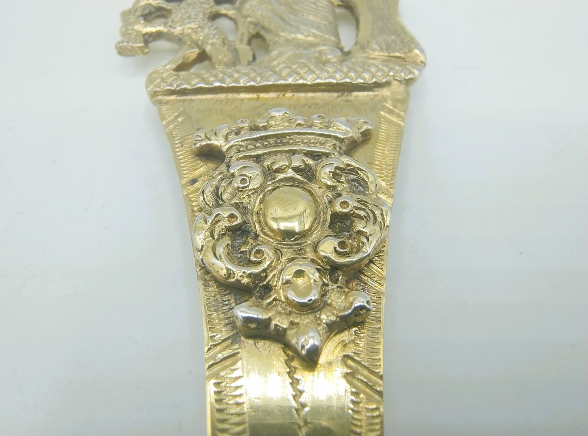 Vergulde geboortelepel, L.F. Wartna, Bolsward, 1864