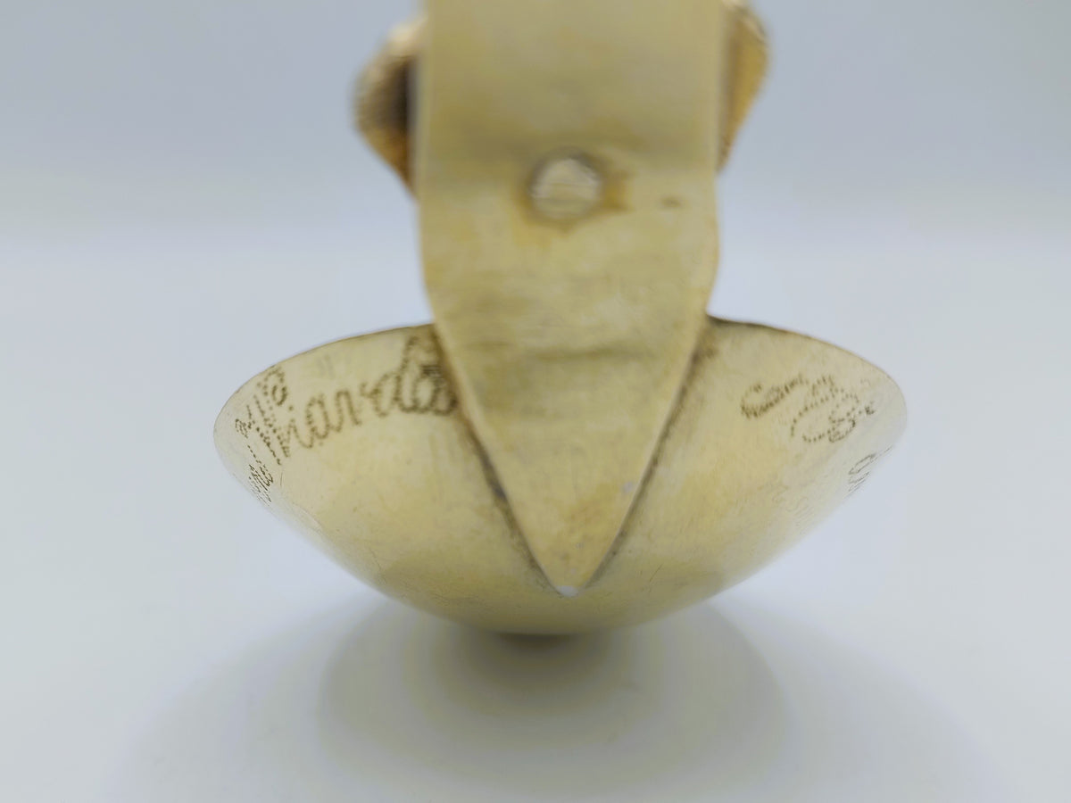 Vergulde geboortelepel, L.F. Wartna, Bolsward, 1864