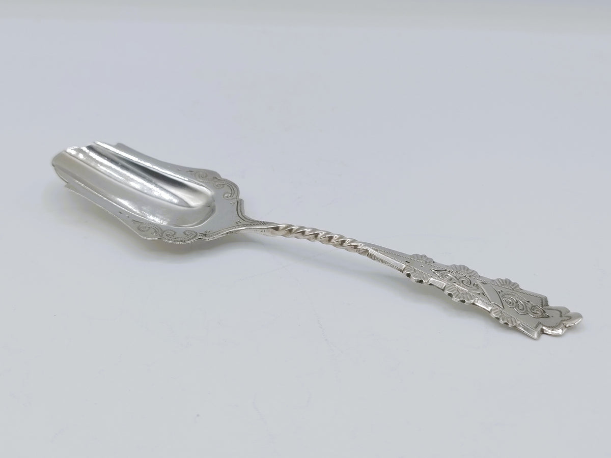 Zilveren suikerlepel, G. vd Bergh, Schoonhoven, ca. 1910