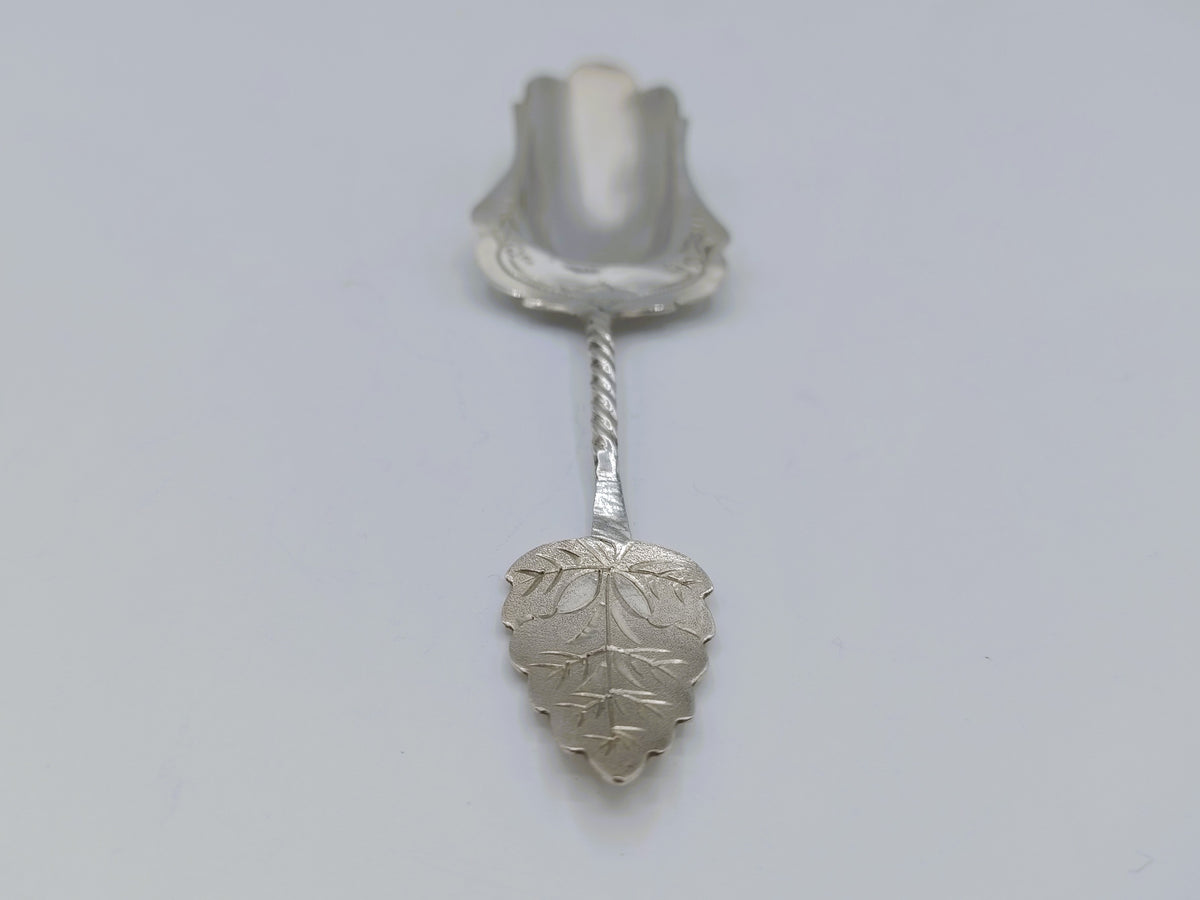 Zilveren suikerlepel, G. Herwig, Schoonhoven, ca. 1890