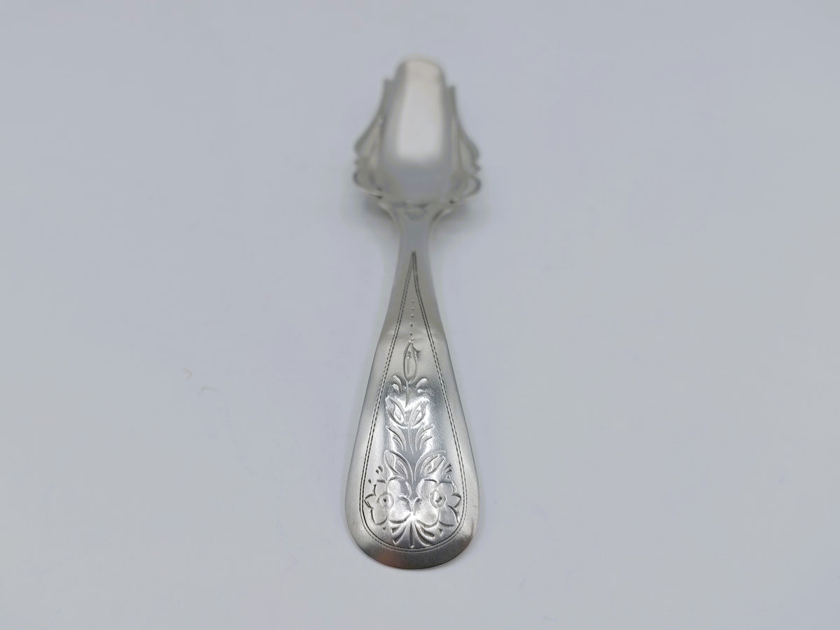 Zilveren suikerlepel, J.M. van Kempen & Zn, Voorschoten, ca. 1890