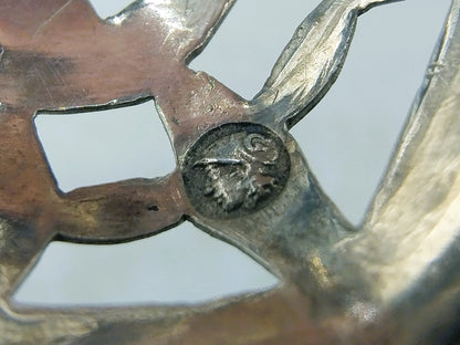 Zilveren strooilepel met ebbenhouten steel, E.J. Wientjes, Ootmarsum, 1820
