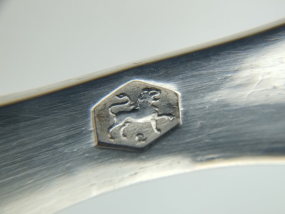 Zilveren strooilepel, C. van Gelderen Pzn, Schoonhoven, 1857