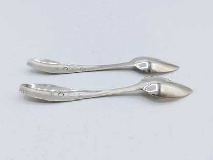 2 Zilveren zoutlepels, J.H. Eversbag, Amsterdam, 1851