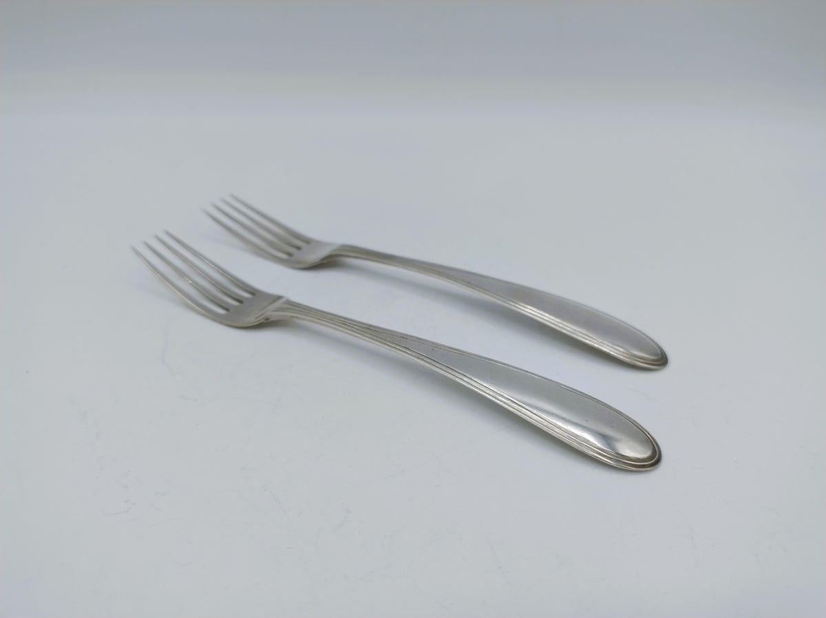 Set met zilveren vorkjes, S. Woortman, Amsterdam, 1844