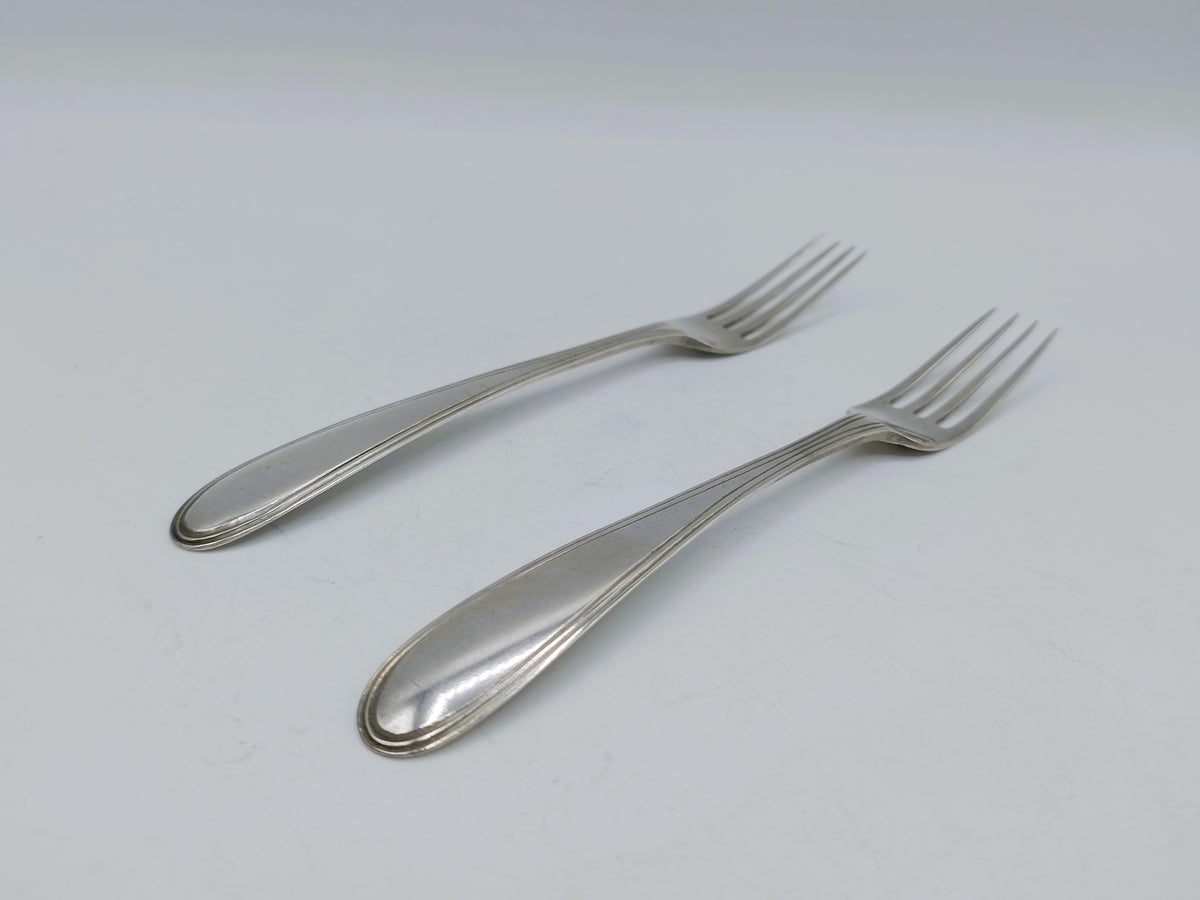 Set met zilveren vorkjes, S. Woortman, Amsterdam, 1844
