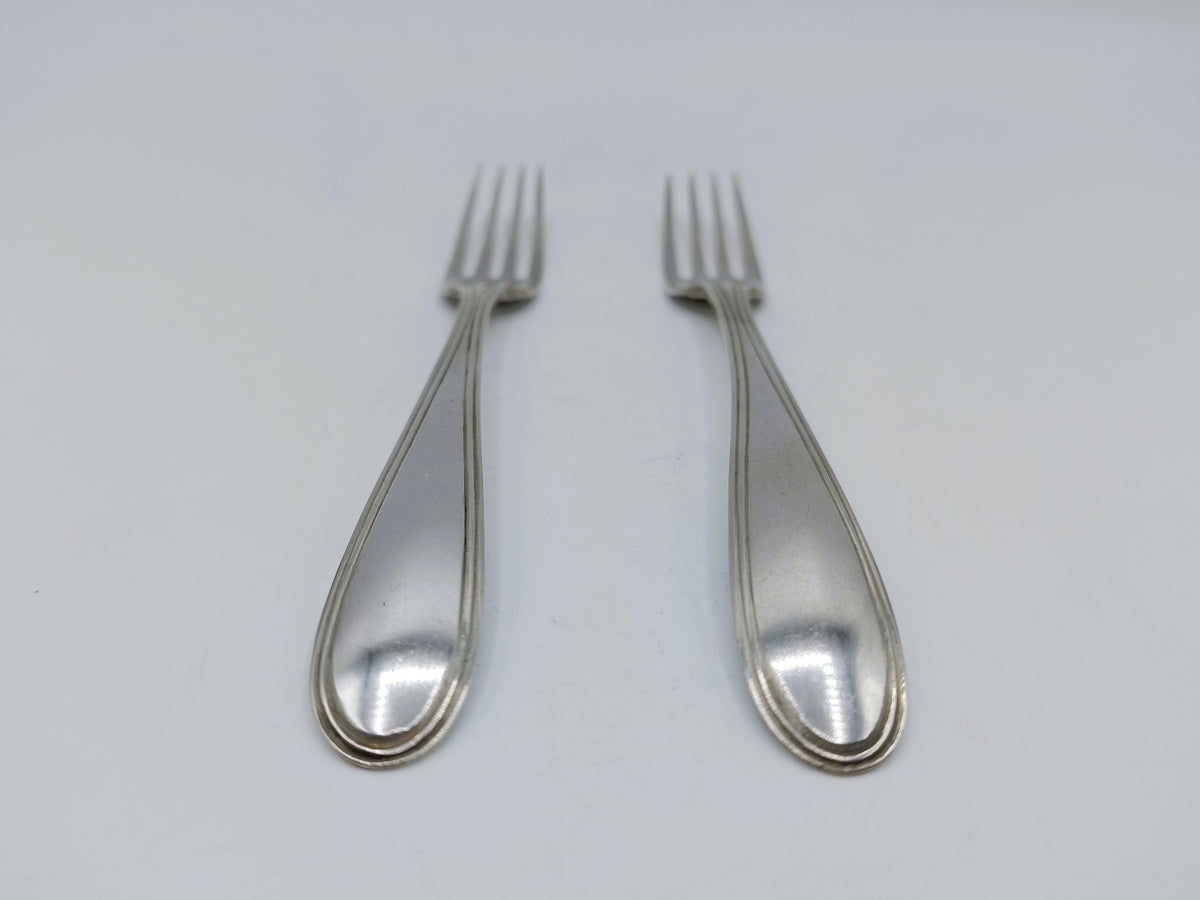 Set met zilveren vorkjes, S. Woortman, Amsterdam, 1844