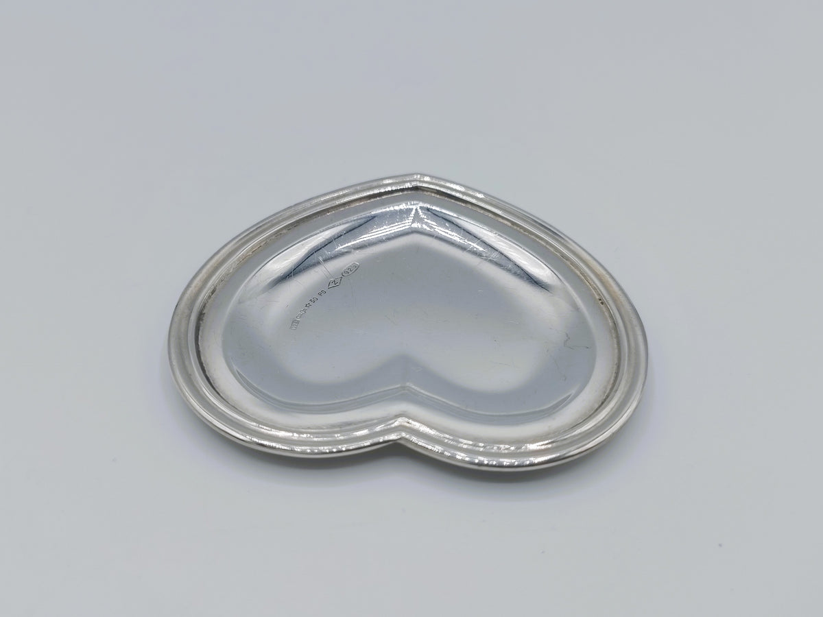 Zilveren hartvormig schaaltje, Zaramella Argenti, Padova, 925