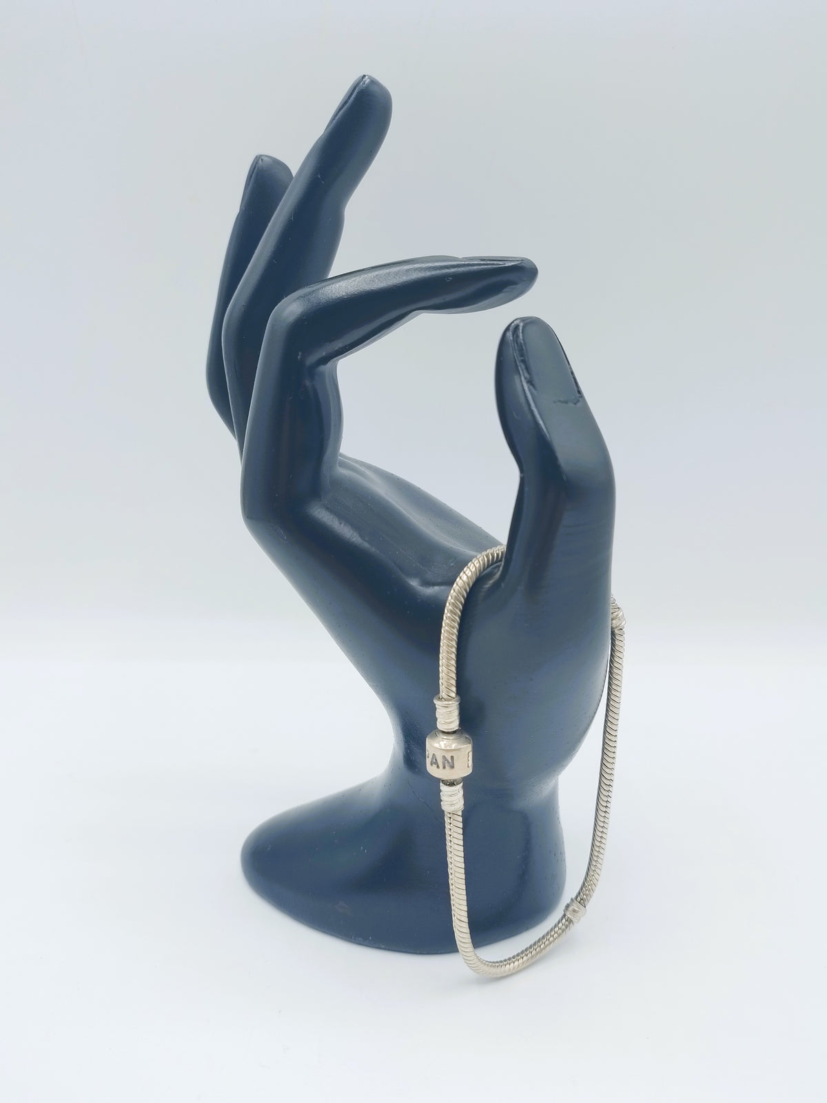 Zilveren pandora armband, 21,5 cm.