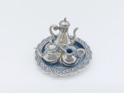 Zilveren miniatuur servies, 20e eeuws