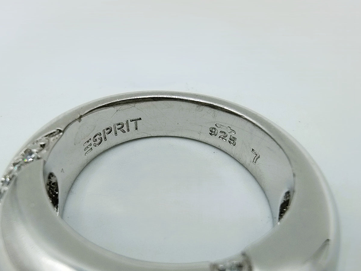 Zilveren ring, binnenkant met Esprit- en 925-markering