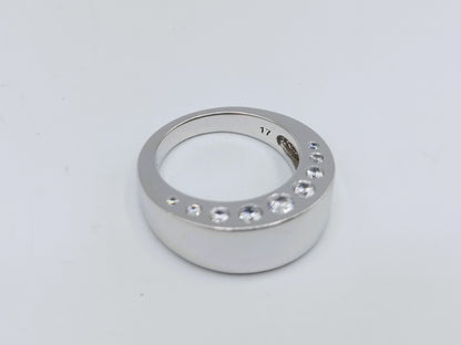 Zilveren ring met zirkonia, 925