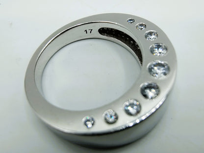 Zilveren ring met zirkonia, 925