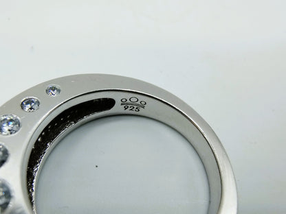 Zilveren ring met zirkonia, 925