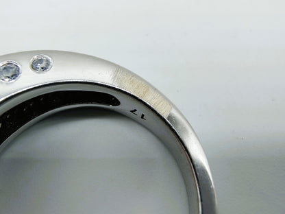 Zilveren ring met zirkonia, 925