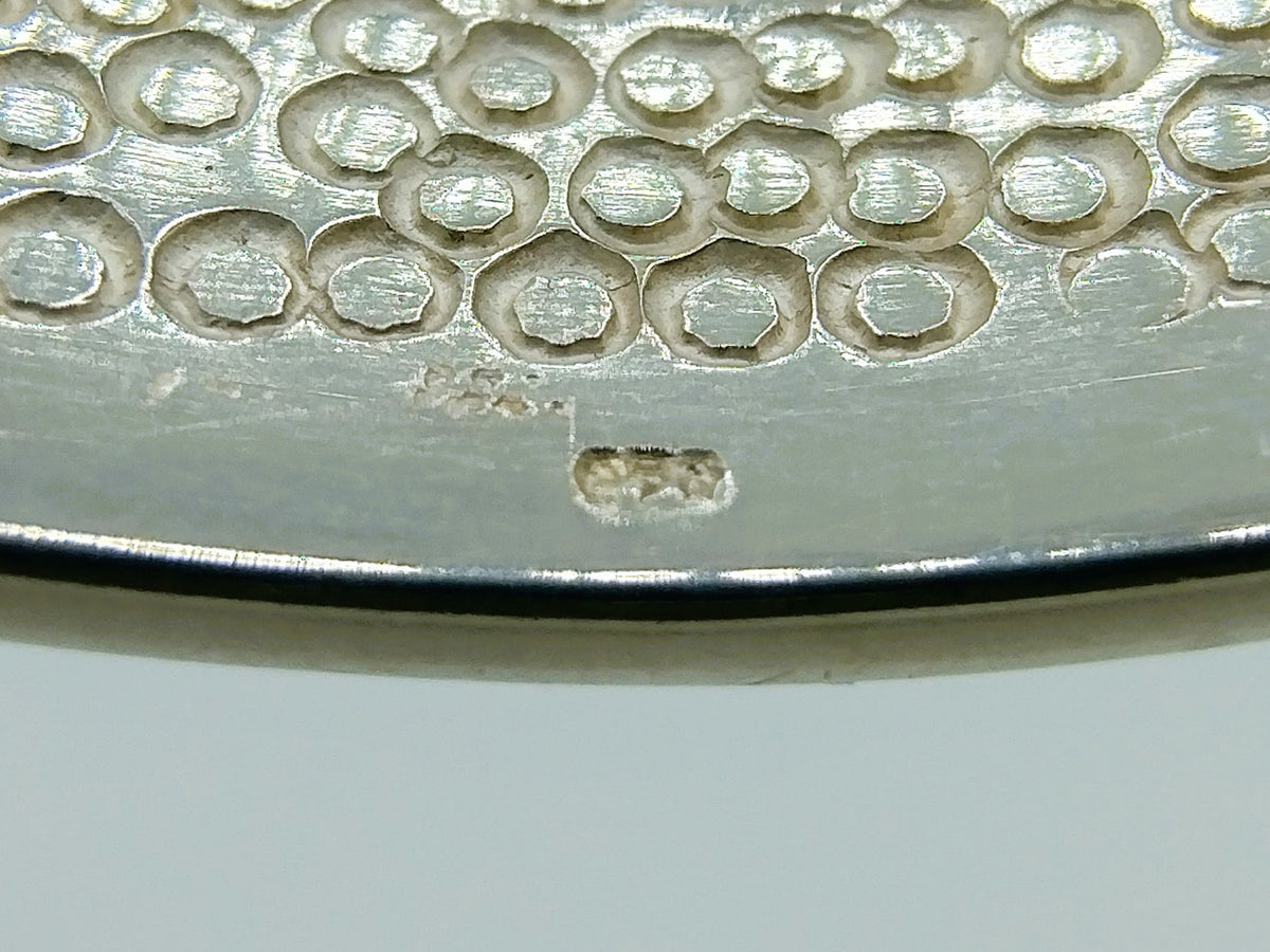 Zilveren brede armband met gesp sluiting, 925