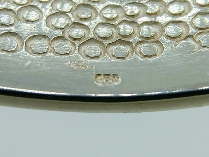 Zilveren brede armband met gesp sluiting, 925