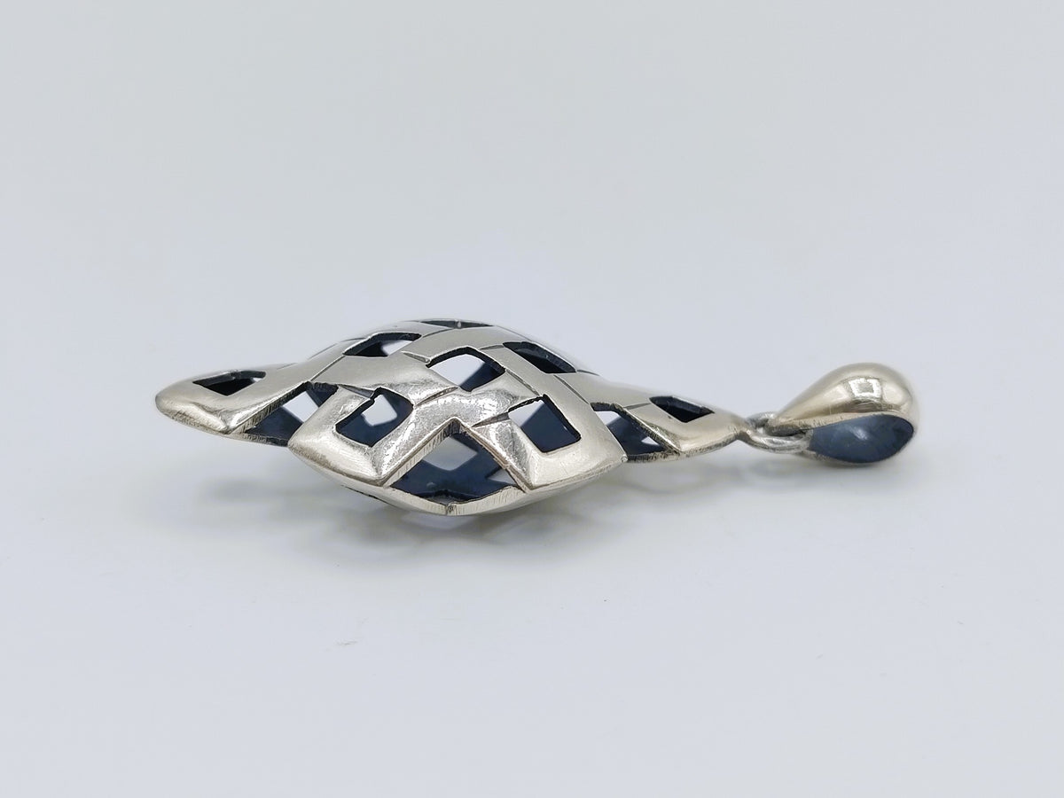 Zilveren hanger, modern design, 925