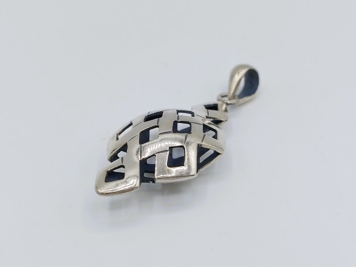 Zilveren hanger, modern design, 925