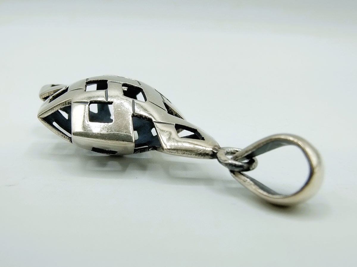 Zilveren hanger, modern design, 925