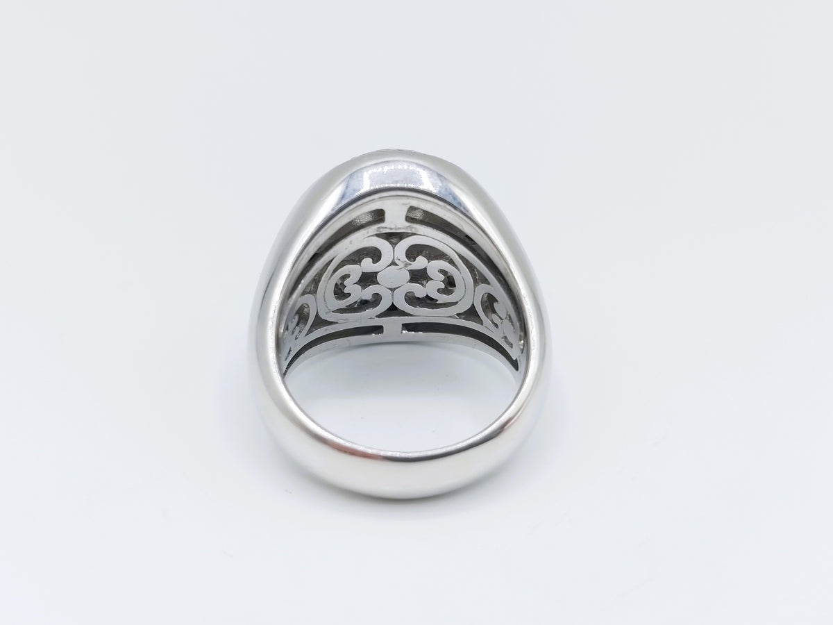 Zilveren zegelring, Ti Sento, 19 mm
