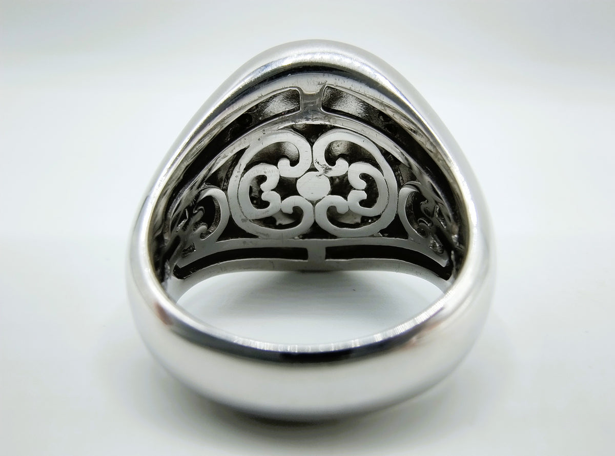 Zilveren zegelring, Ti Sento, 19 mm