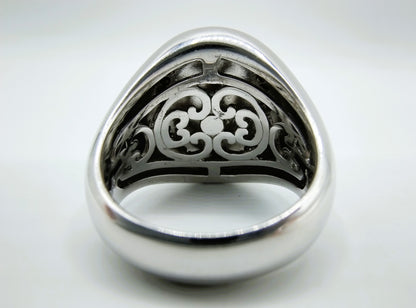 Zilveren zegelring, Ti Sento, 19 mm