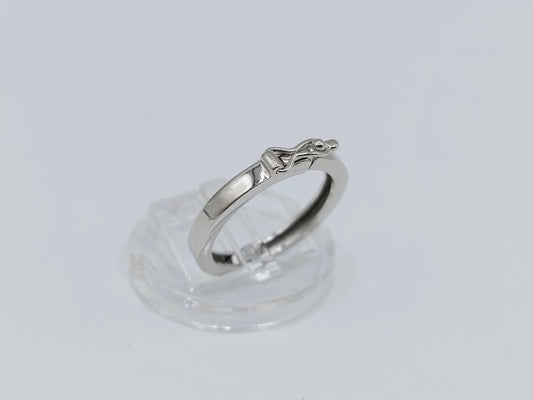 Zilveren ring met scharniersluiting, 16.25 mm