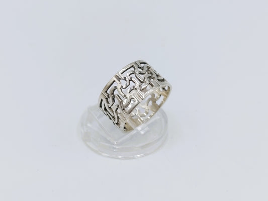 Zilveren bandring, 17 mm
