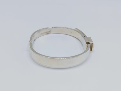 Zilveren scharnierarmband 925 met vergrendelingsmechanisme aan de zijkant