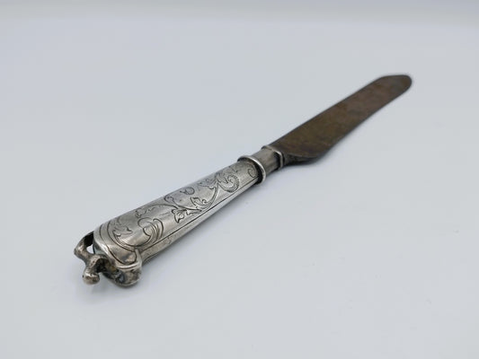 Reismes met zilveren heft, H. Smeding, Leeuwarden, ca. 1780