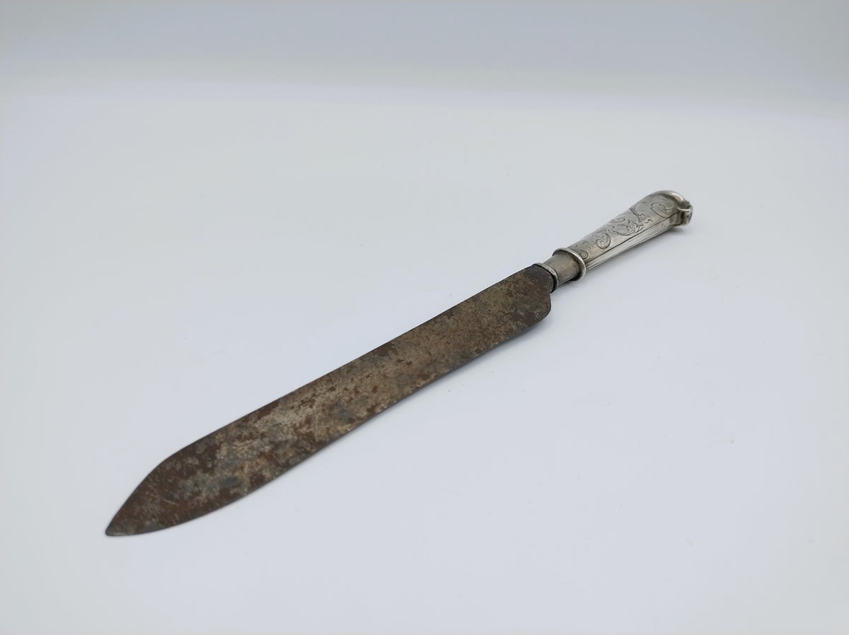 Reismes met zilveren heft, H. Smeding, Leeuwarden, ca. 1780