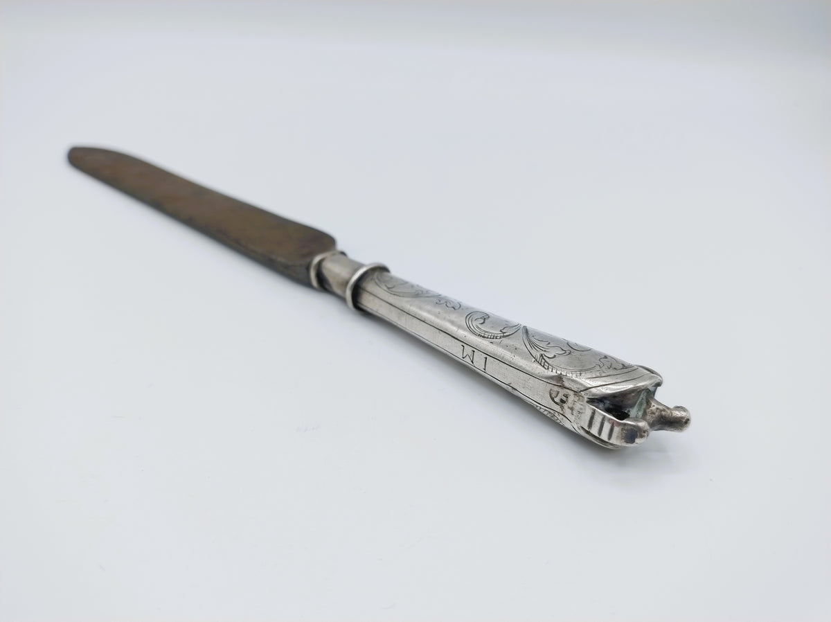 Reismes met zilveren heft, H. Smeding, Leeuwarden, ca. 1780