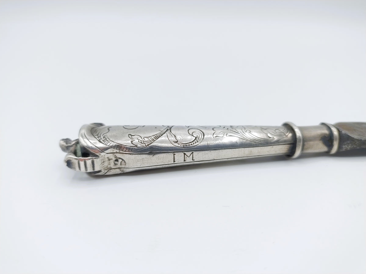 Reismes met zilveren heft, H. Smeding, Leeuwarden, ca. 1780