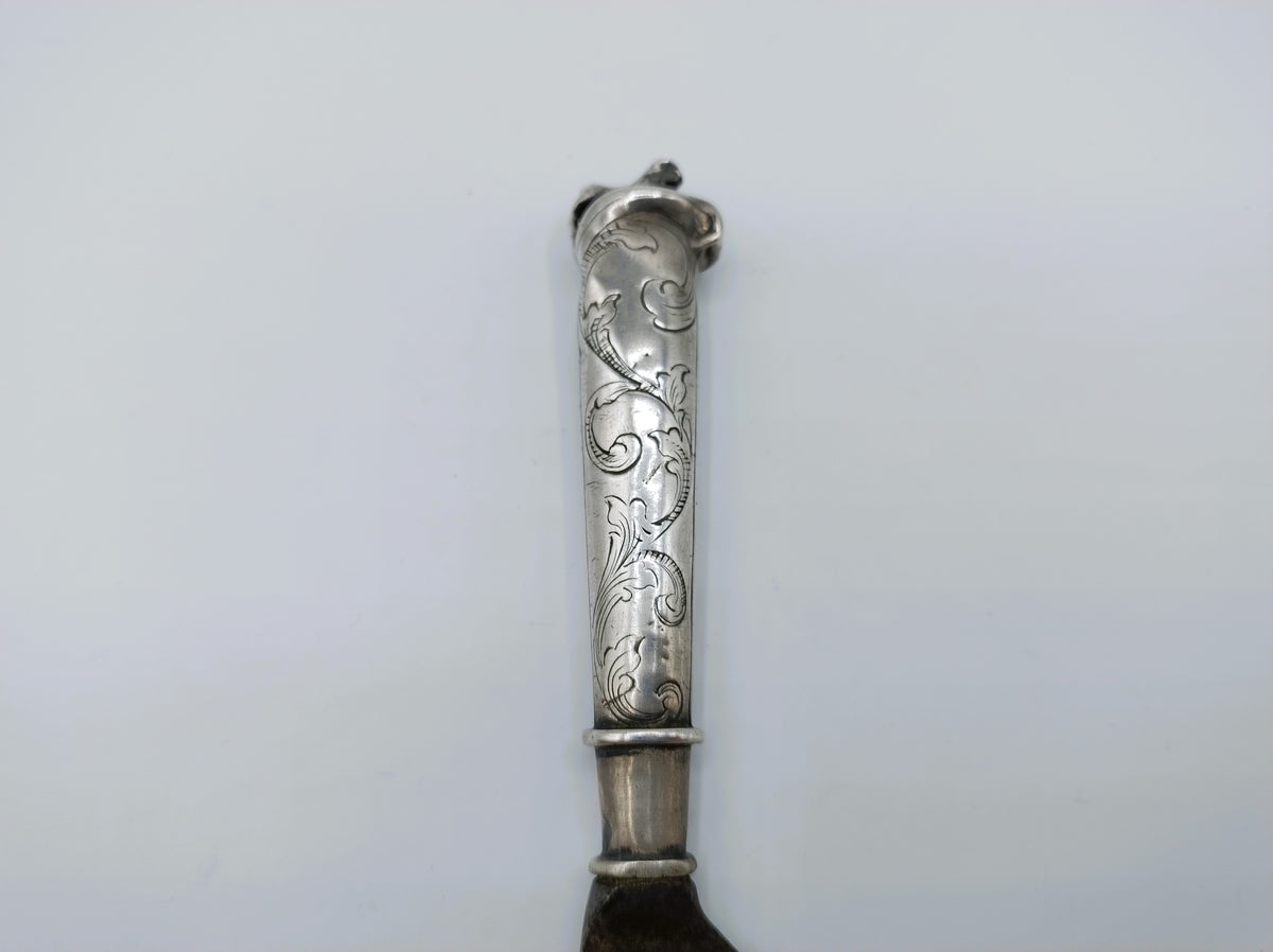 Reismes met zilveren heft, H. Smeding, Leeuwarden, ca. 1780
