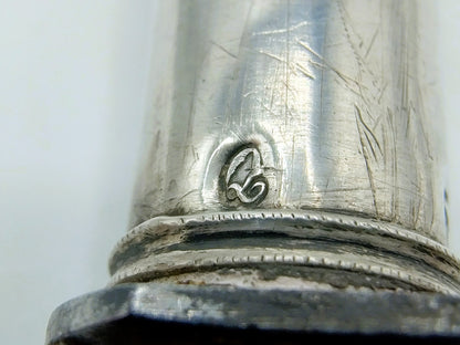 Boerenmes met zilveren heft, P. Schmidt, Leeuwarden, 1825