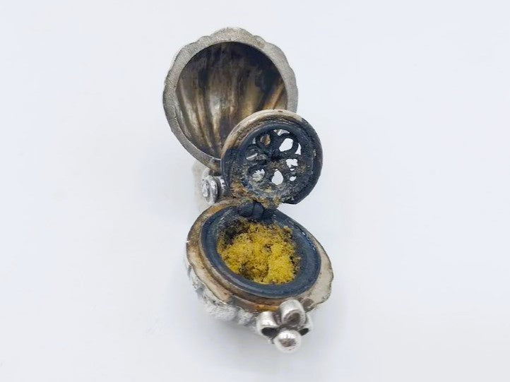 Zilveren pomander of reukei, 18e eeuws