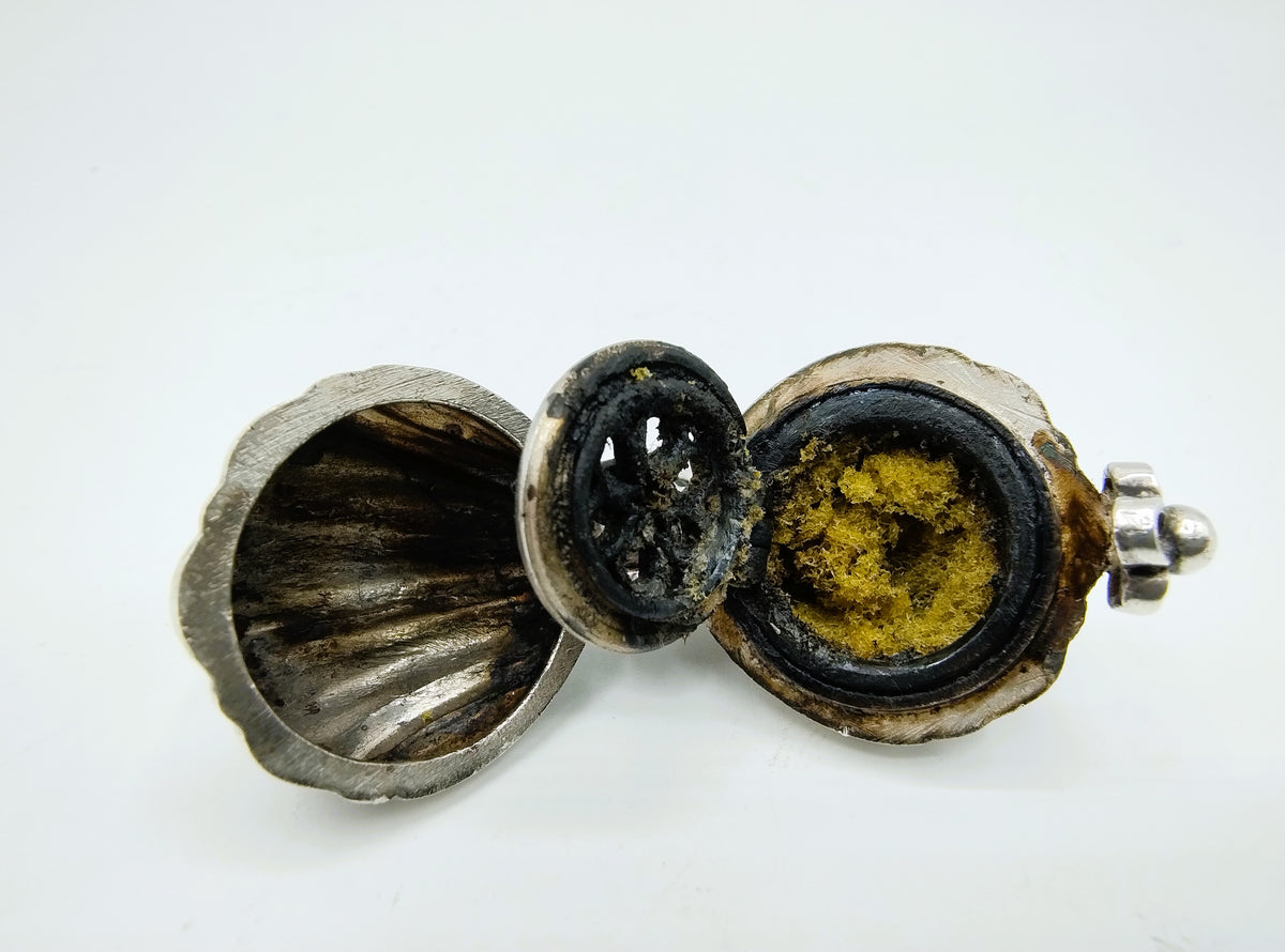 Zilveren pomander of reukei, 18e eeuws