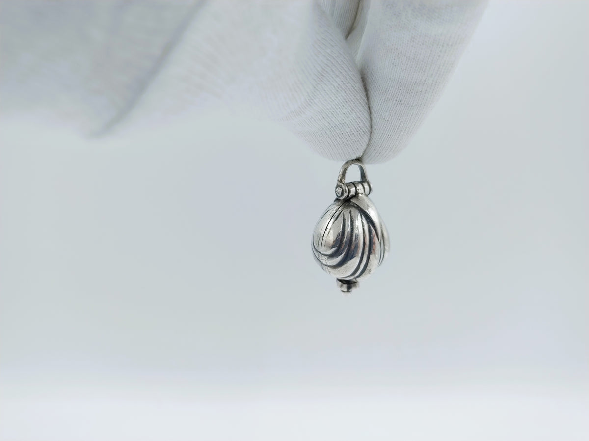 Zilveren pomander of reukei, 18e eeuws