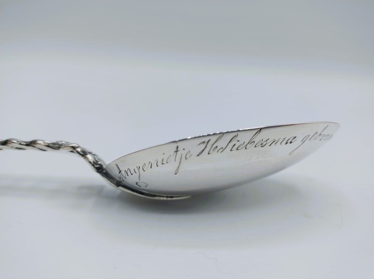Zilveren geboortelepel, IJbele Steensma, Bergum, 1932