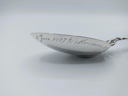 Zilveren geboortelepel, IJbele Steensma, Bergum, 1932