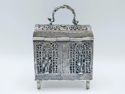Zilveren knottekistje met apostelen, Schoonhoven, 1891
