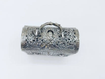 Zilveren knottekistje met apostelen, Schoonhoven, 1891