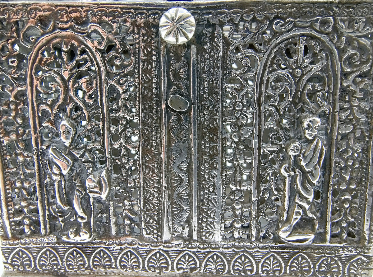 Zilveren knottekistje met apostelen, Schoonhoven, 1891