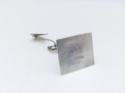 Zilveren miniatuur, man met vlieger, H. Duller, Amsterdam, 1779