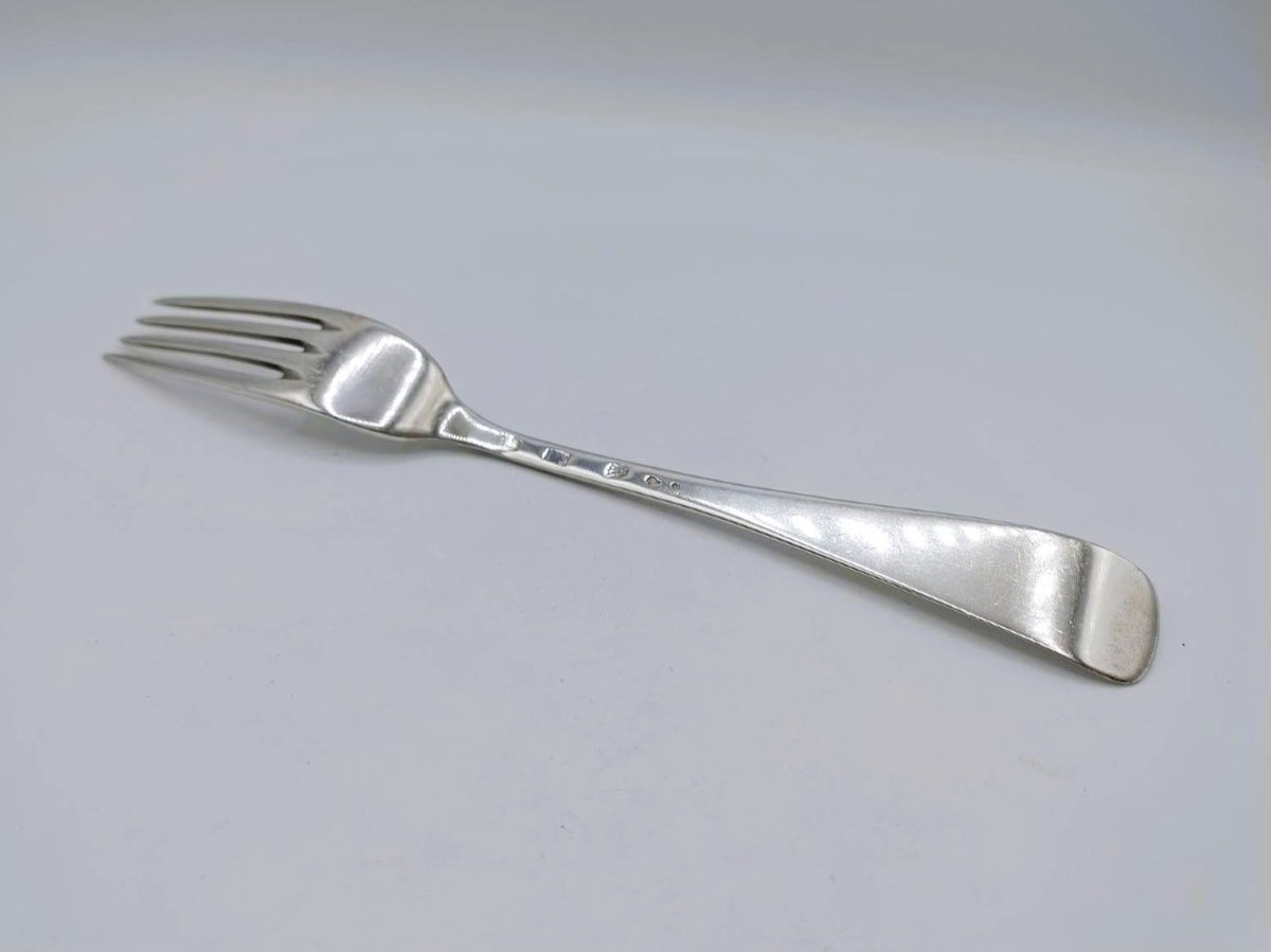 Zilveren vork, M.J. Schoenmakers, den Bosch, ca. 1805