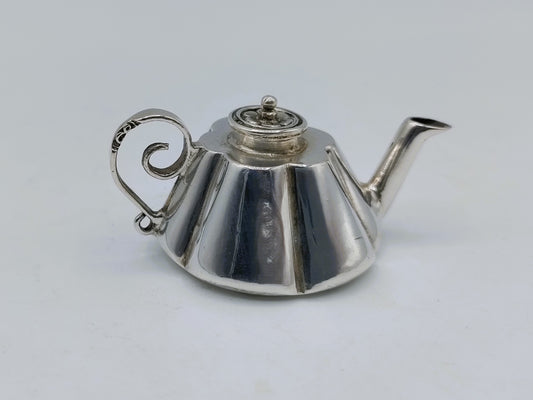 Zilveren miniatuur waterketel, Haarlem, 1739