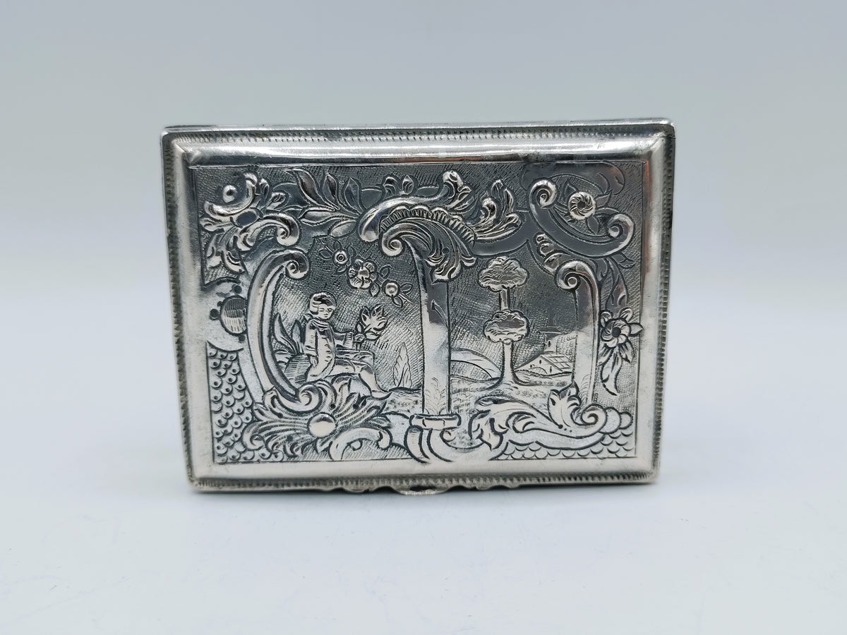 Zilveren snuifdoos, Louis XV stijl, ca. 1770
