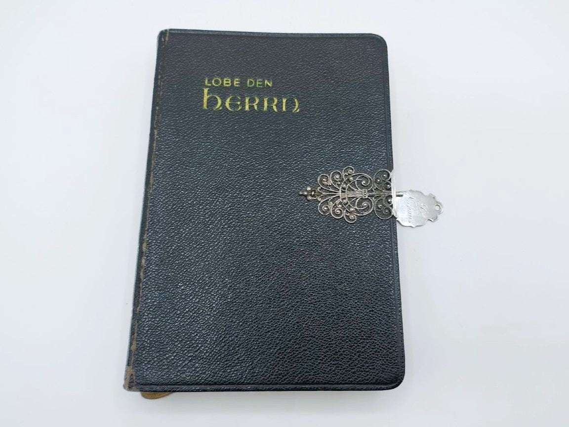 Duits Evangelisch Refomiertes Gesangbuch met zilveren slot, 1954